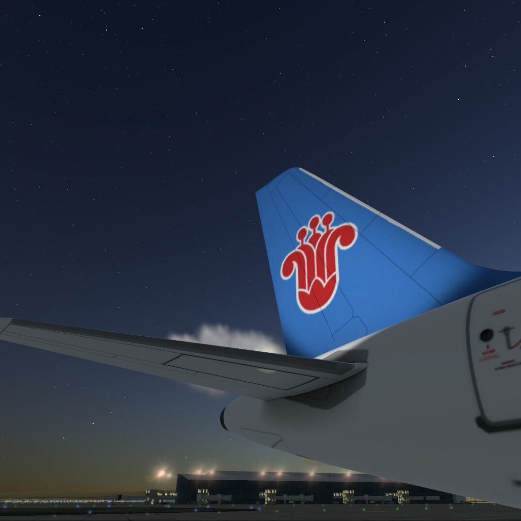 一架南航波音747😰